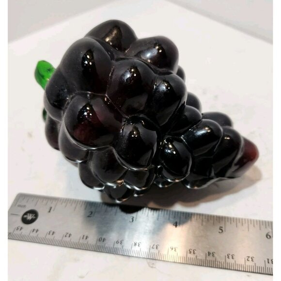 MCM Glass Purple Grapes & Red Bell Pepper Decorations Fruits Vegetables Food - Picture 16 of 16